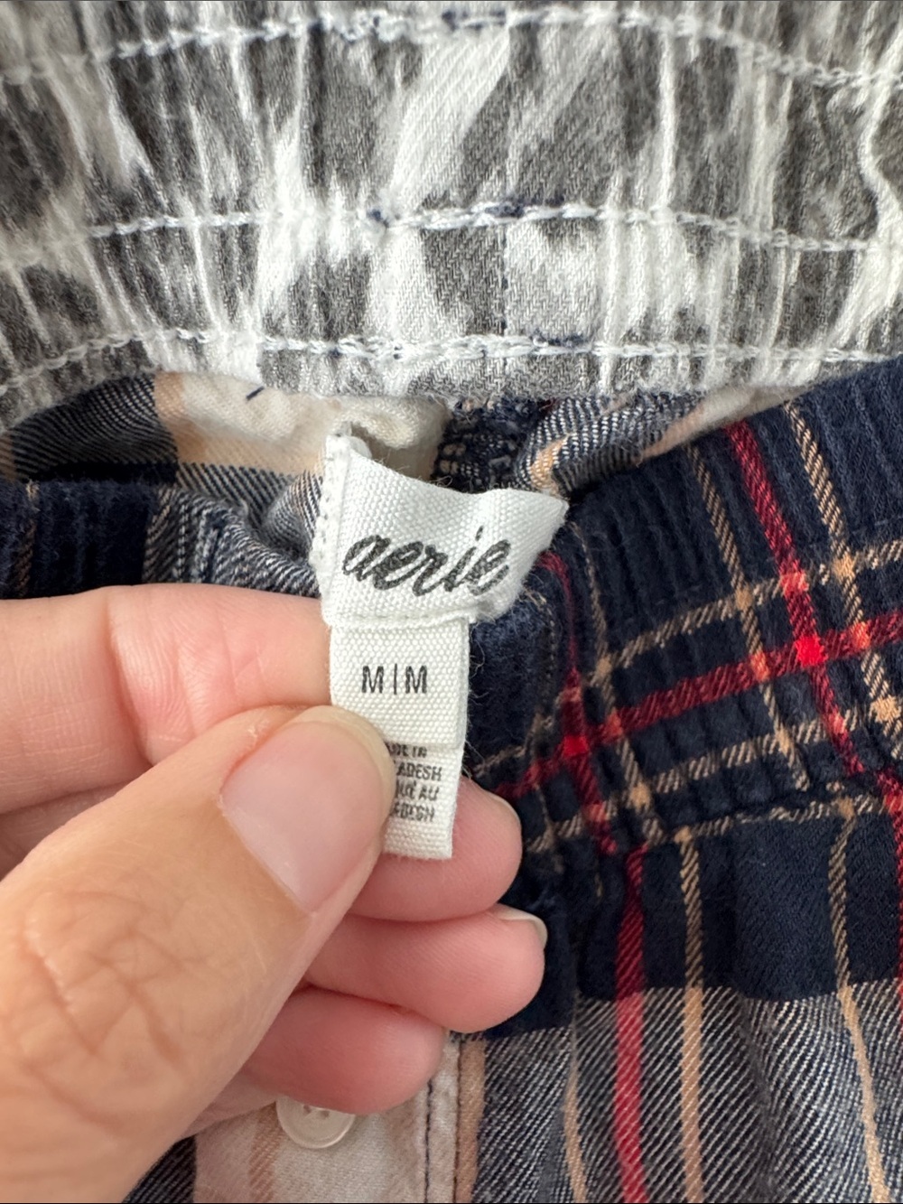 Aerie Plaid Flannel Pajamas Lounge Pants Size medium - Picture 6 of 6